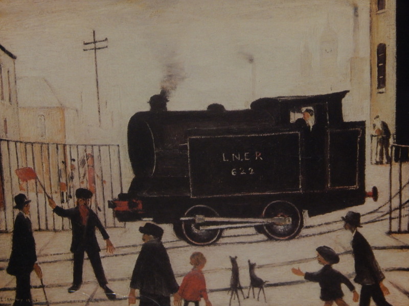 Appraisal: Laurence Stephen Lowry - Level crossing artist signed coloured poster