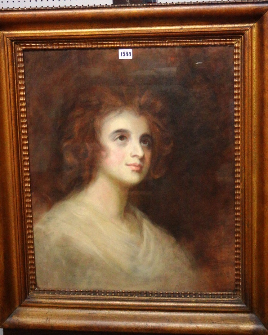 Appraisal: Mrs Daniell after George Romney Portrait of Mrs Tickell n