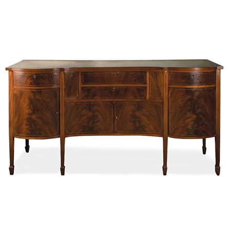 Appraisal: George III Style Inlaid Mahogany Sideboard Estimate nbsp nbsp nbsp