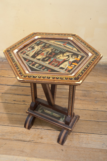 Appraisal: SMALL INLAID TILT TOP TABLE