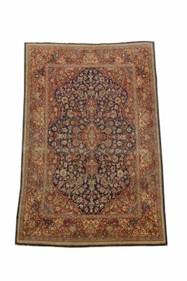 Appraisal: A Kashan rug west Persia c x in x cm