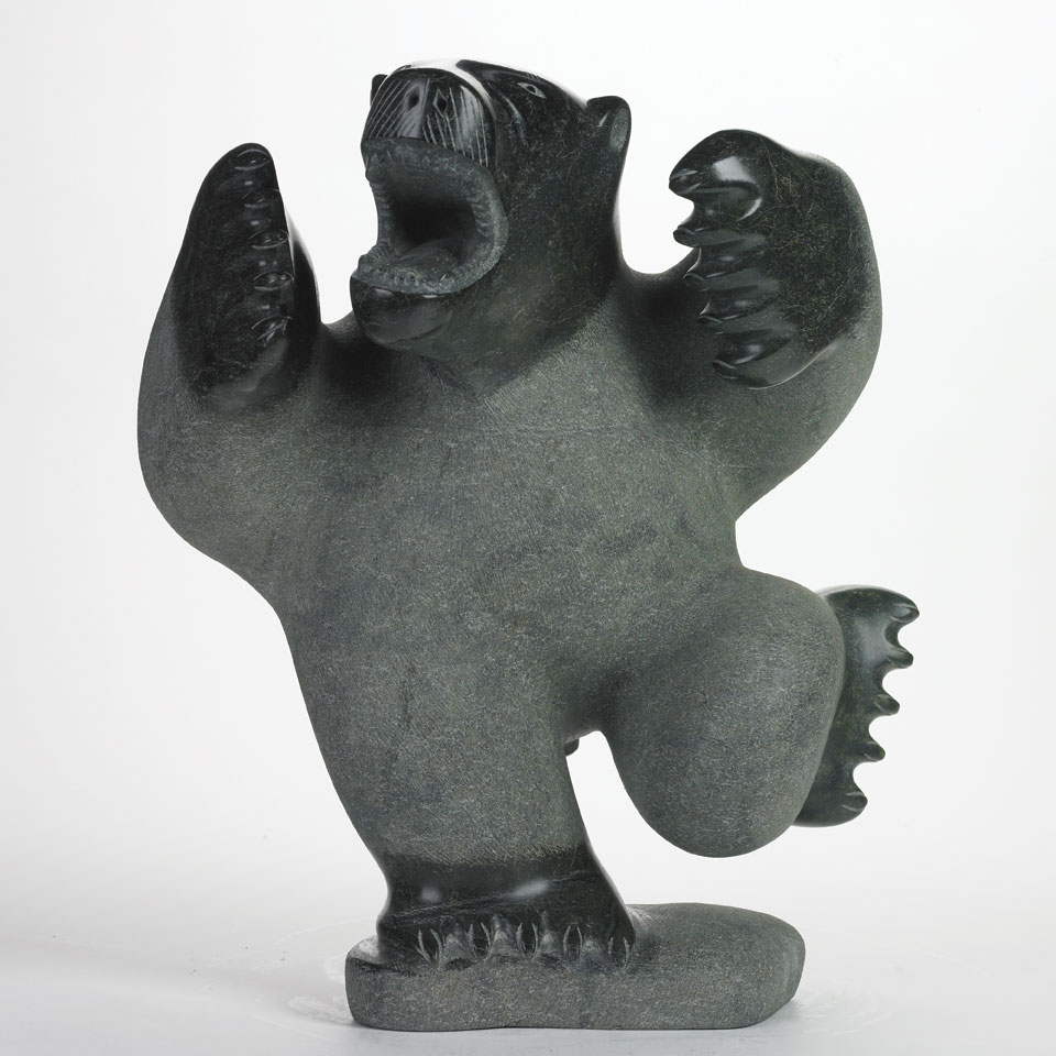 Appraisal: NALENIK TEMELA - E - Lake Harbour DANCING BEAR stone