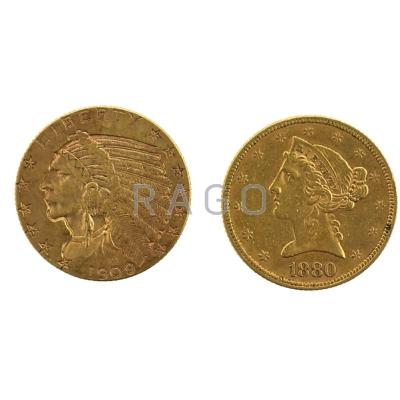 Appraisal: U S GOLD COINS Two Indian and a Liberty Condition