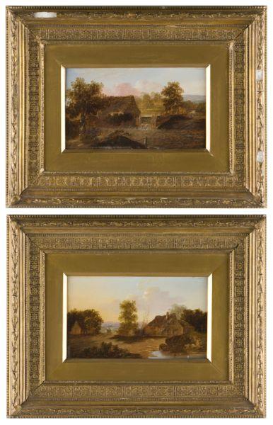 Appraisal: Charles Greville Morris Br - a pair of rural landscapes