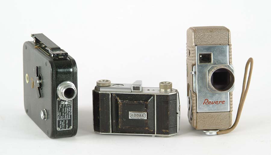 Appraisal: NINE MISCELLANEOUS CAMERAS Including two early vest pocket Kodaks three