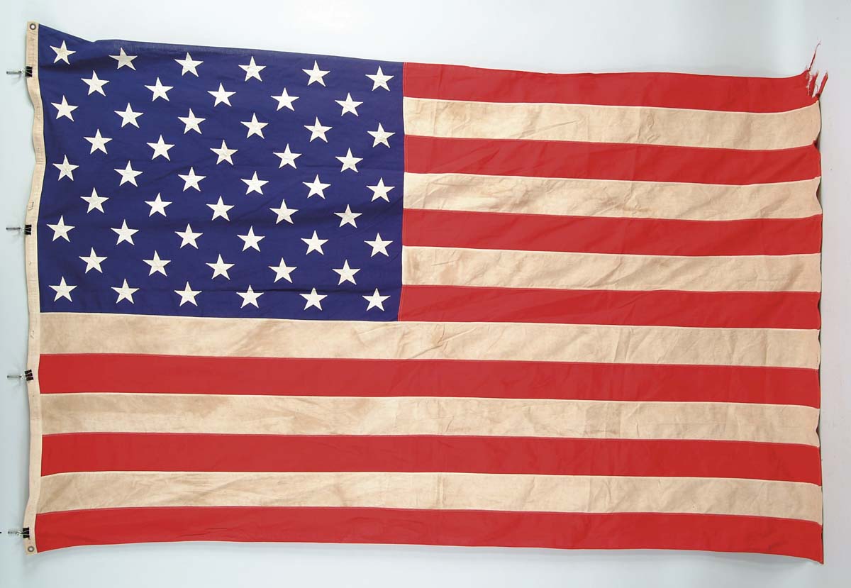 Appraisal: -STAR AMERICAN FLAG Formerly in the Brooklyn Historical Society x