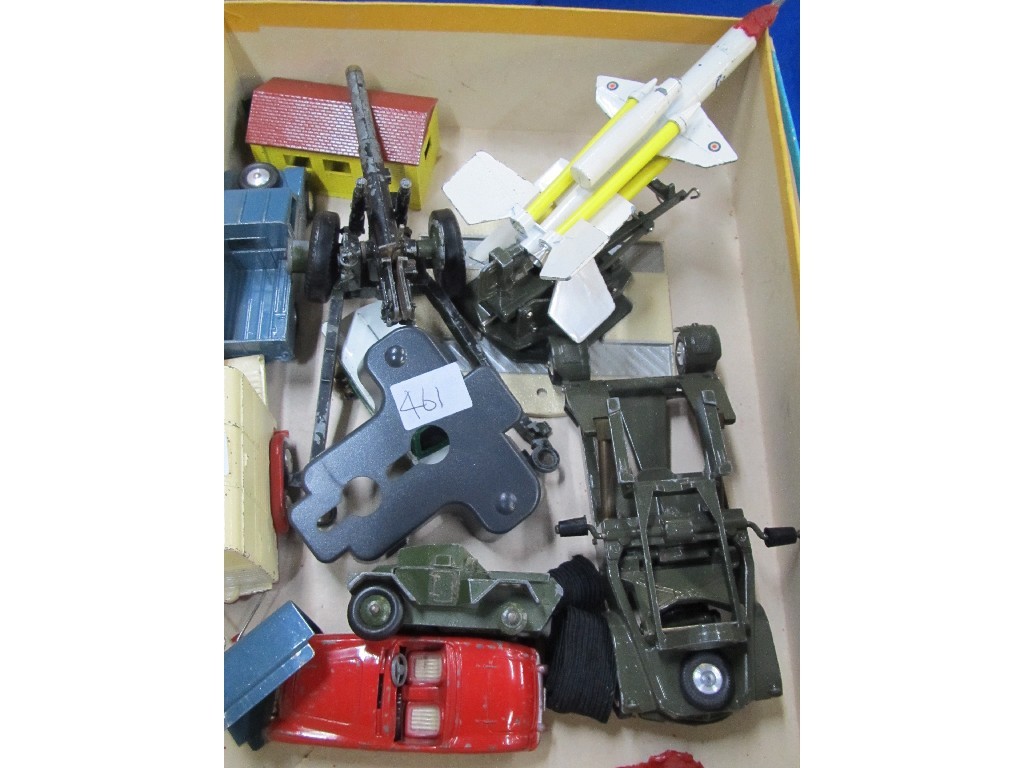 Appraisal: Lot comprising Corgi Bristol bloodhound missile with launcher etc no