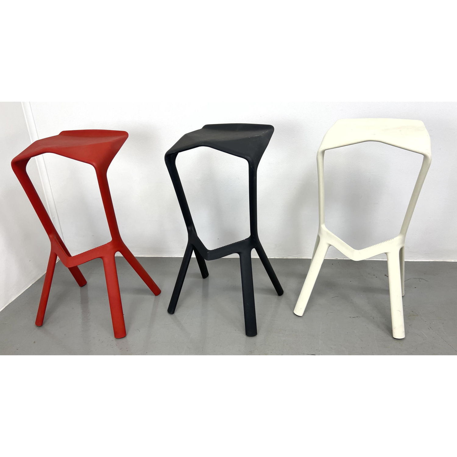 Appraisal: Set Konstantin Grcic Miura Italian Bar Stools by PLANK Injection