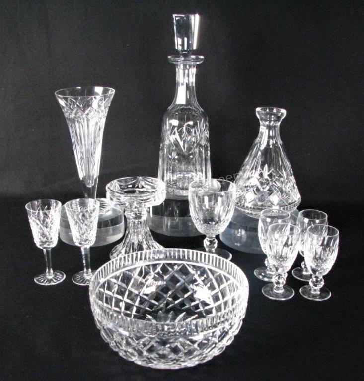 Appraisal: Group of Waterford Crystal pieces total including decanter with large