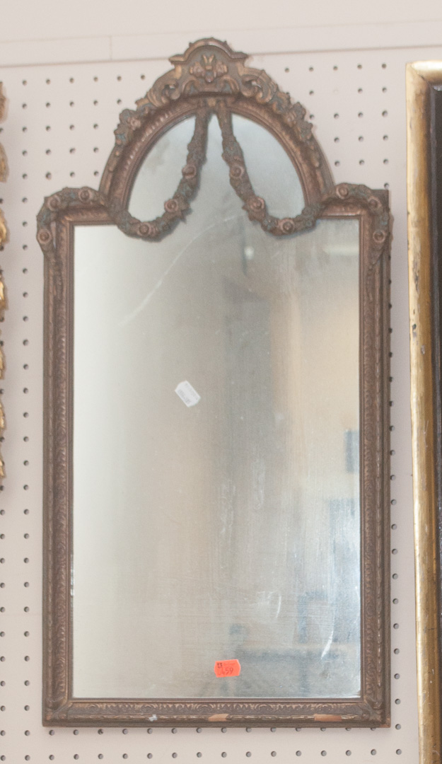 Appraisal: Carved wood mirror Undernumber