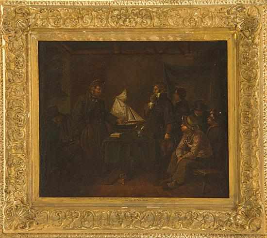 Appraisal: Augustus Leopold Egg British - THE CAPTAINS TALE oil on