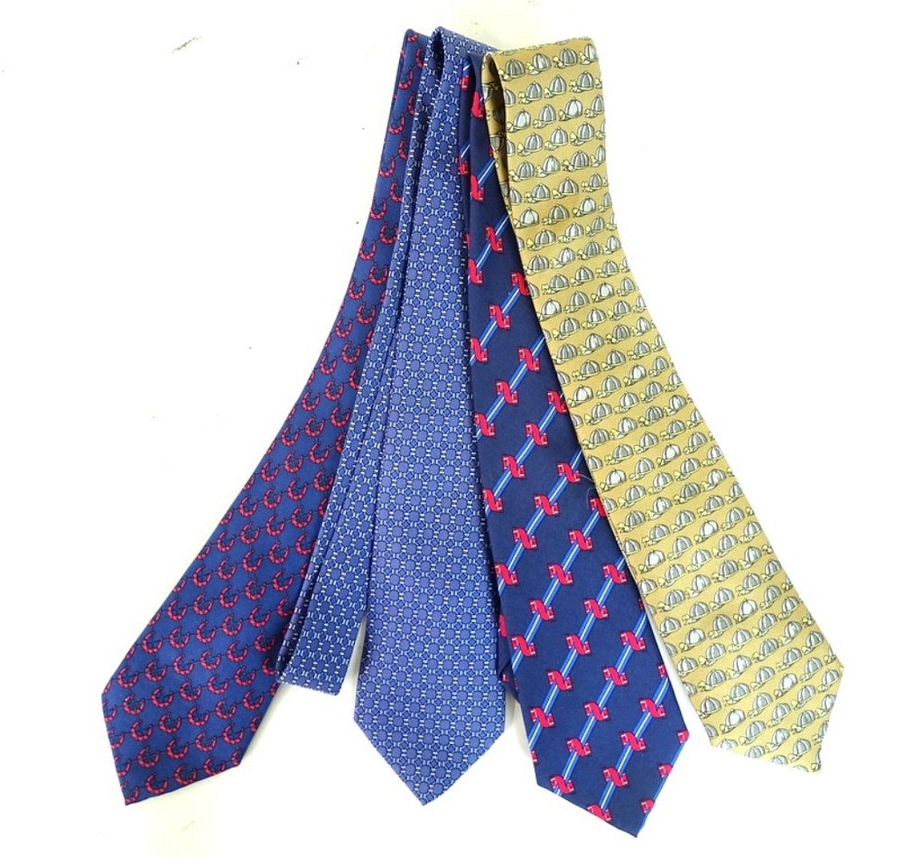 Appraisal: Four Hermes Ties Four Hermes Ties