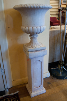 Appraisal: CONCRETE PLANTER ON PEDESTAL