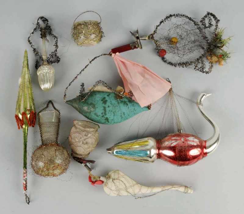 Appraisal: Lot of Wire Wrapped Christmas Ornaments Condition Very Good -