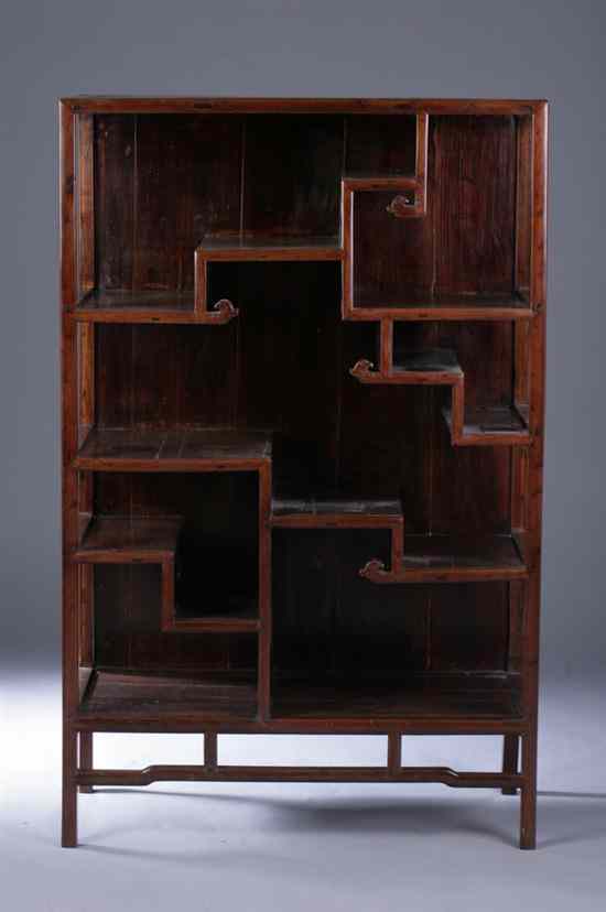 Appraisal: CHINESE NAN WOOD TAG RE th century The rectangular top