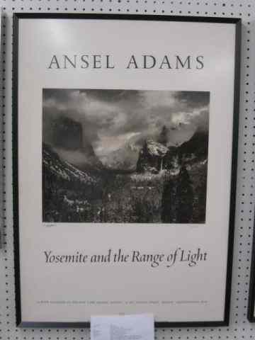 Appraisal: Ansel Adams Autographed Poster''Clearing Winter Storm Yosemite'' '' x ''