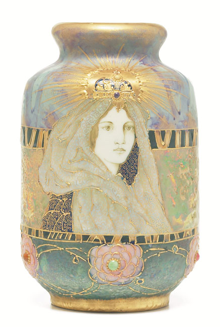 Appraisal: Fine Amphora vase intricately painted and detailed portrait of a