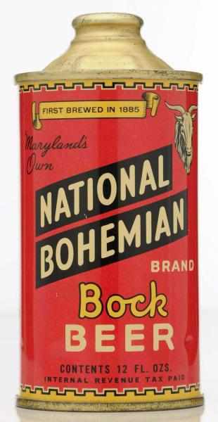 Appraisal: National Bohemian Bock LP Cone Top Beer Can - Like-new