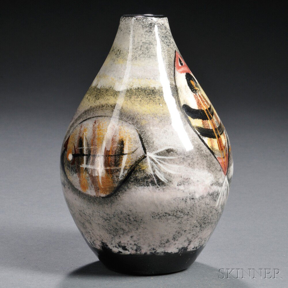 Appraisal: Polia Pillin Polish American - Vase Art pottery Los Angeles