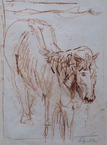 Appraisal: ROBERT COLQUHOUN British - Horse and another companion piece of