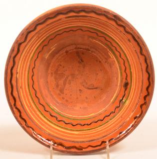 Appraisal: Pennsylvania or Maryland Redware Bowl th Century Pennsylvania or Maryland