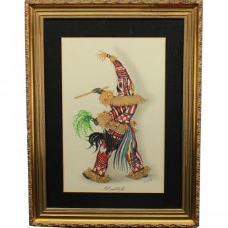 Appraisal: th C Diablito Framed Print th C Diablito Framed Print