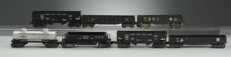 Appraisal: Lot comes with two Lionel black NYC gondolas which are