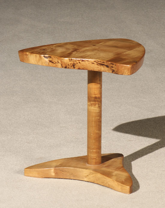 Appraisal: George Nakashima Curly Maple Dressing Table Stool Circa - Having