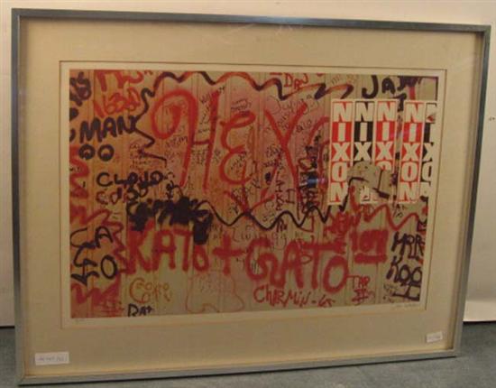 Appraisal: Jon Naar b Graffiti Print Artist Proof framed H W