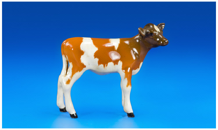 Appraisal: Beswick Animal Figure Ayrshire Calf Model No B Gloss Issued