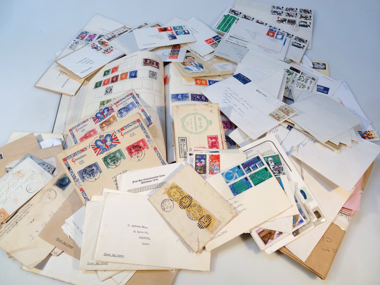 Appraisal: Various stamps first day covers and related philately ephemera to