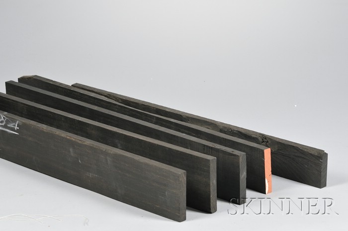 Appraisal: Five Gabon Ebony Boards in x in x in