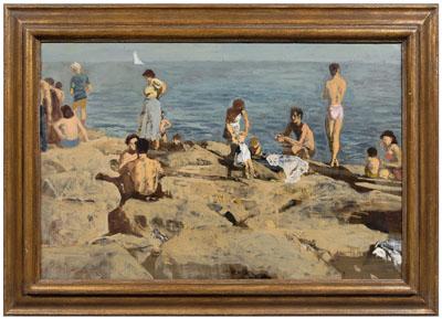 Appraisal: Walter Stuempfig painting New Jersey - quot The Mola quot