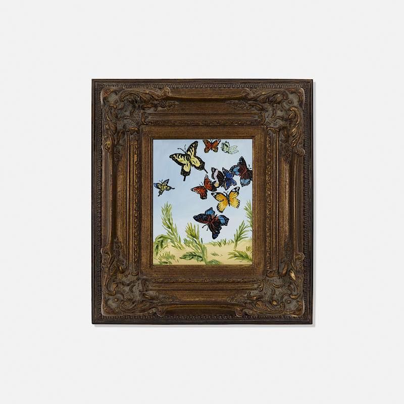 Appraisal: Karen Kilimnik A Friendly Swarm of Butterflies in Egypt Outside