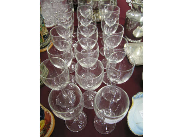 Appraisal: Set of Crystal Wine Glasses