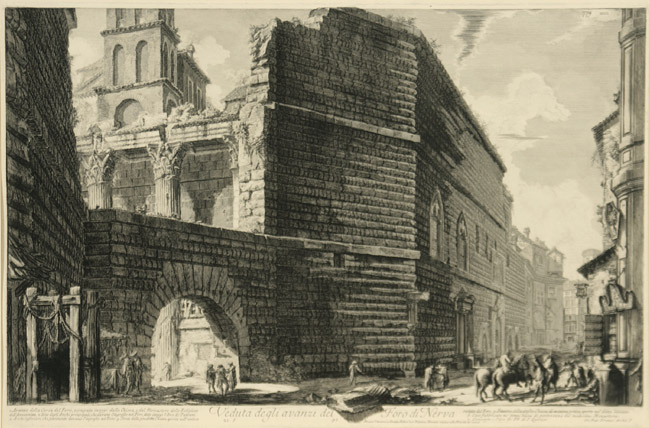 Appraisal: After Giovanni Battista Piranesi Italian - Veduta del Tempio di