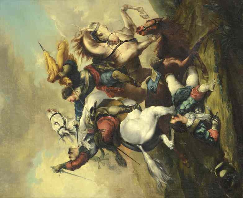 Appraisal: IN THE MANNER OF THEODORE GERICAULT OIL ON CANVAS French