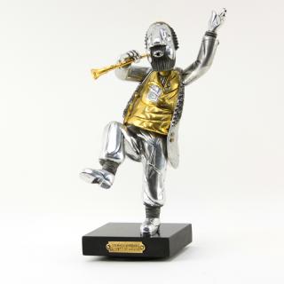 Appraisal: Frank Meisler Israeli b Silver and Gilt Hasidic Dancer Sculpture