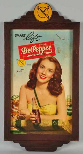 Appraisal: Cardboard s Dr Pepper Vertical Poster Description Complete with nice