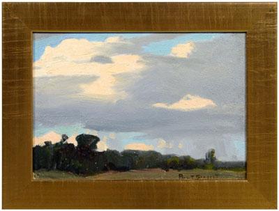 Appraisal: Paul Turner Sargent painting Illinois California - landscape with rain