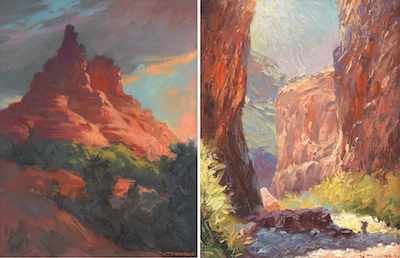 Appraisal: Stephen Juharos American - The Canyon Sedona Arizona and Bell