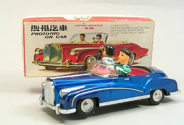 Appraisal: A large boxed Chinese Photoing on Car battery operated car