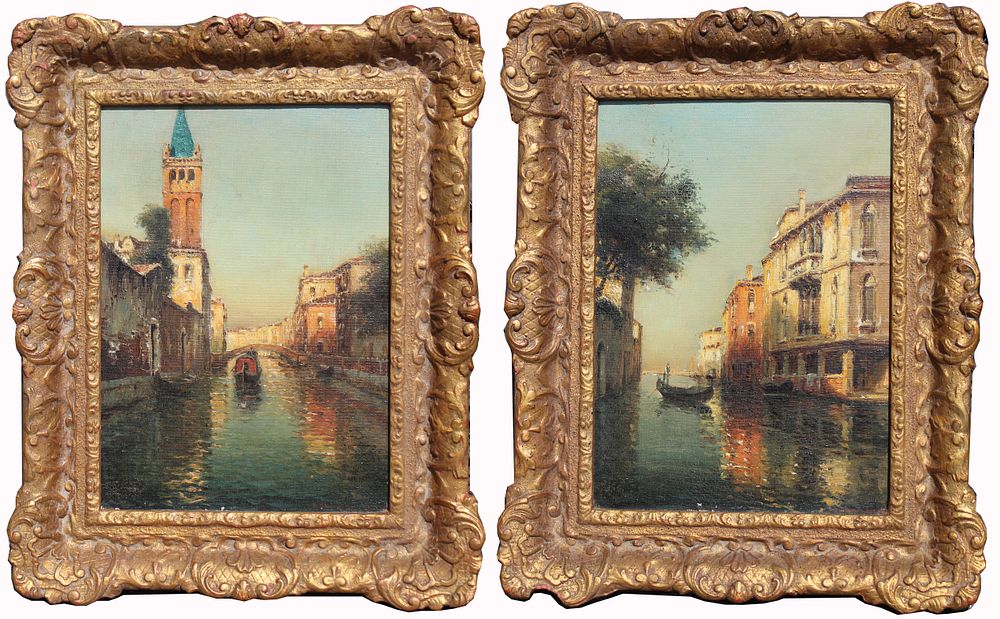 Appraisal: Oliver D Grover - Venice Paintings Oliver Dennett Grover -