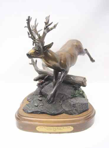 Appraisal: RIP CASWELL ORIGINAL BRONZE WILDLIFE SCULPTURE Oregon born -active Rip