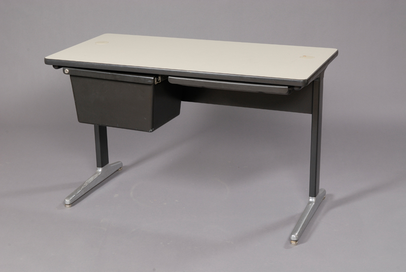 Appraisal: George Nelson and Robert Probst Desk Laminate plastic and aluminum