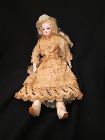 Appraisal: French Fashion Doll Belinda bisque head kid body period clothing