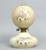 Appraisal: Gone With The Wind Oil Lamp Glass base and globe