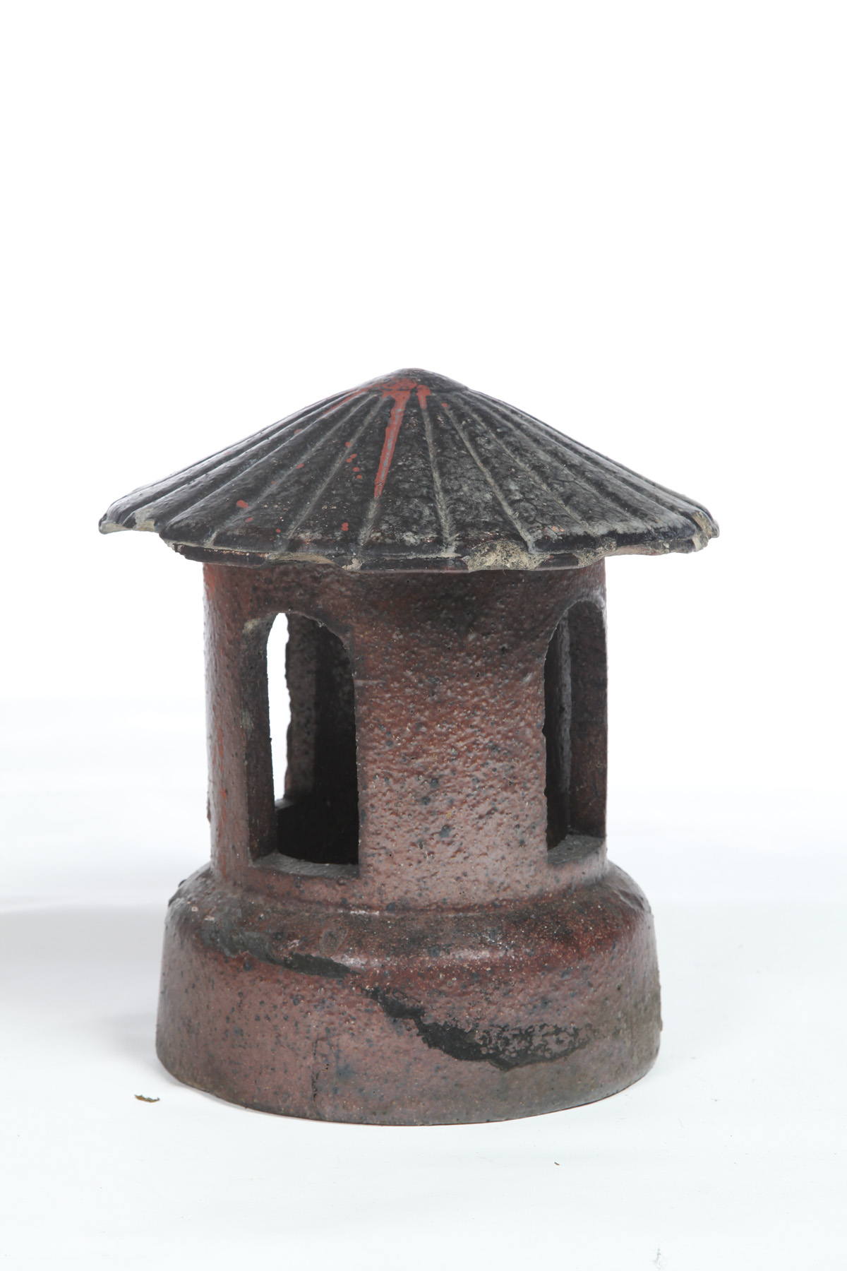 Appraisal: AMERICAN SEWERTILE CHIMNEY CAP Late th-early th century Pagoda-type conical