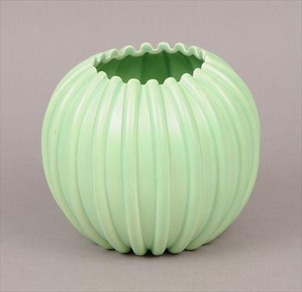 Appraisal: Ehl n Johansson Green Glazed Ceramic Vase in Provenance Property