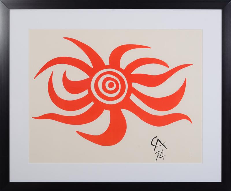 Appraisal: ALEXANDER CALDER - FLYING COLORS The set of six lithographs